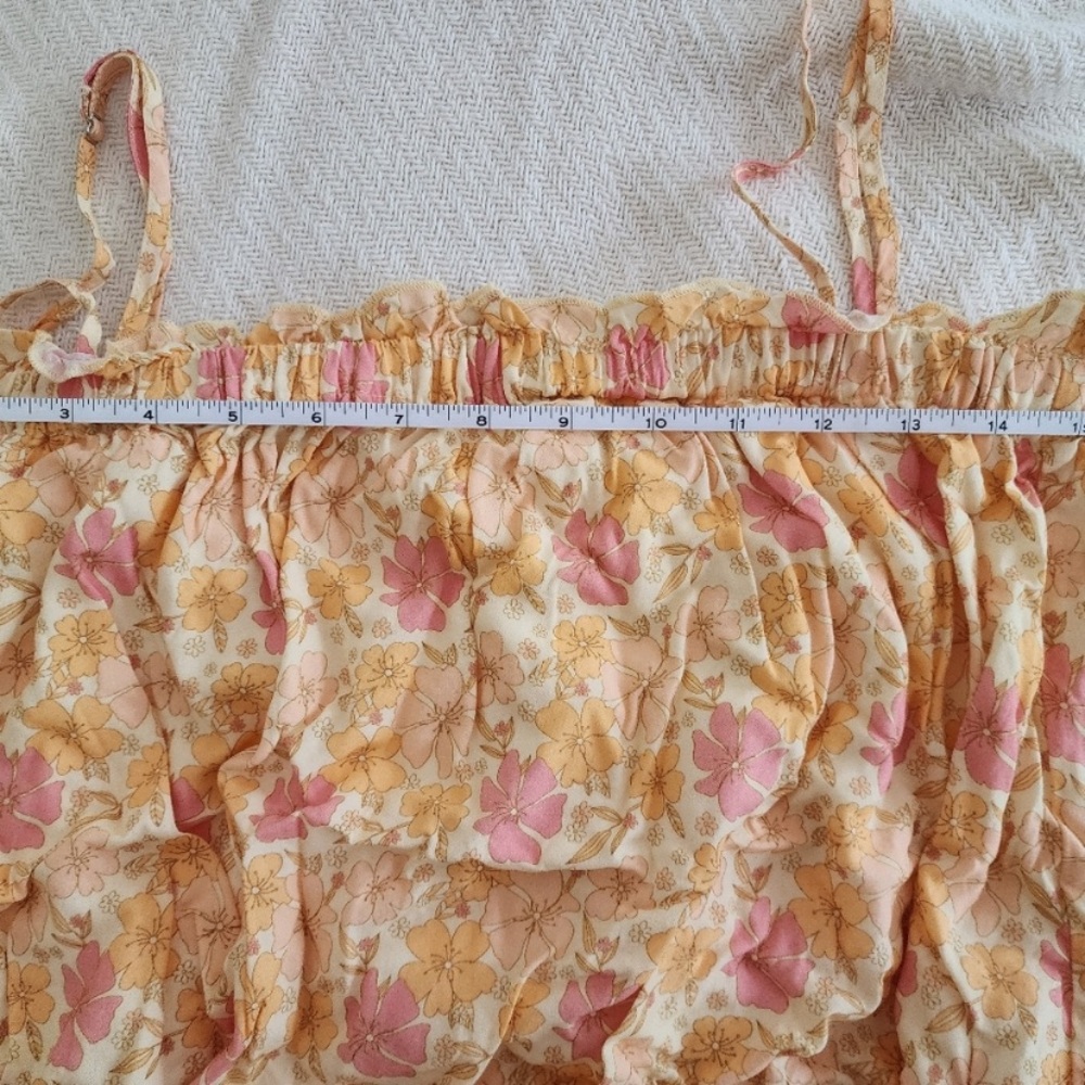 Jackson Rowe Floral Ruffle Top in Pink and Yellow - Picture 6 of 8